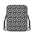 Hand Drawn Vinyl Record Pattern Print Rectangular Crossbody Bag