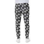 Hand Drawn Vinyl Record Pattern Print Scuba Joggers