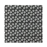 Hand Drawn Vinyl Record Pattern Print Silk Bandana