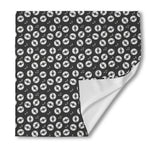 Hand Drawn Vinyl Record Pattern Print Silk Bandana