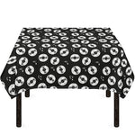 Hand Drawn Vinyl Record Pattern Print Tablecloth