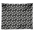 Hand Drawn Vinyl Record Pattern Print Tapestry