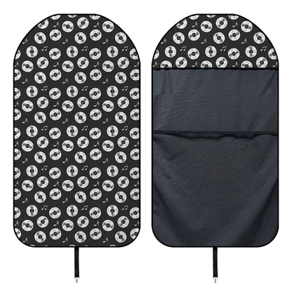 Hand Drawn Vinyl Record Pattern Print Waterproof Car Seat Cover