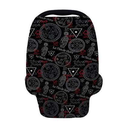 Hand Of Glory Black Magic Witch Print Baby Seat Cover