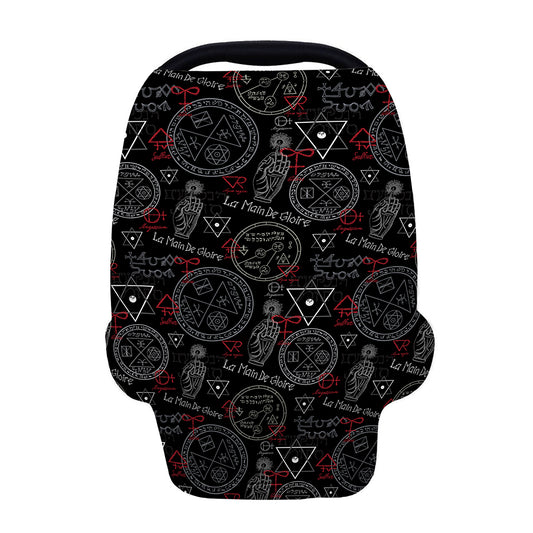 Hand Of Glory Black Magic Witch Print Baby Seat Cover