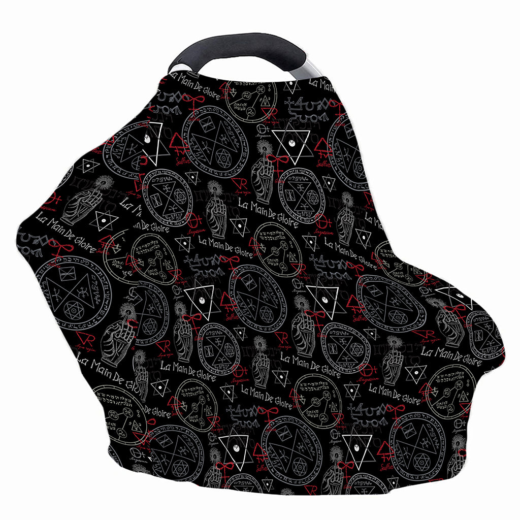 Hand Of Glory Black Magic Witch Print Baby Seat Cover
