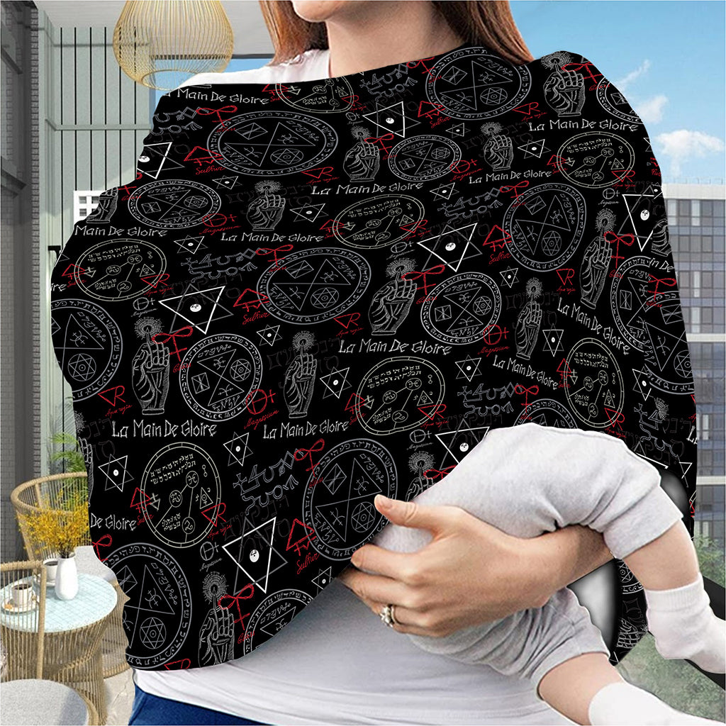 Hand Of Glory Black Magic Witch Print Baby Seat Cover