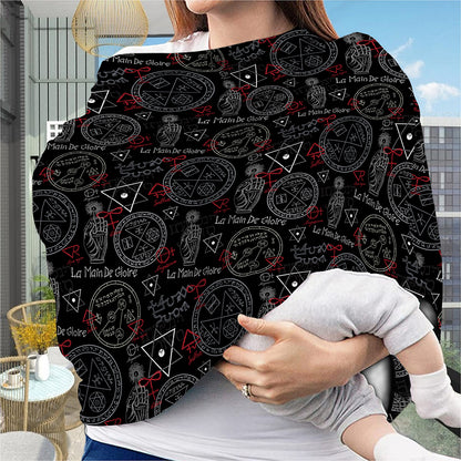 Hand Of Glory Black Magic Witch Print Baby Seat Cover