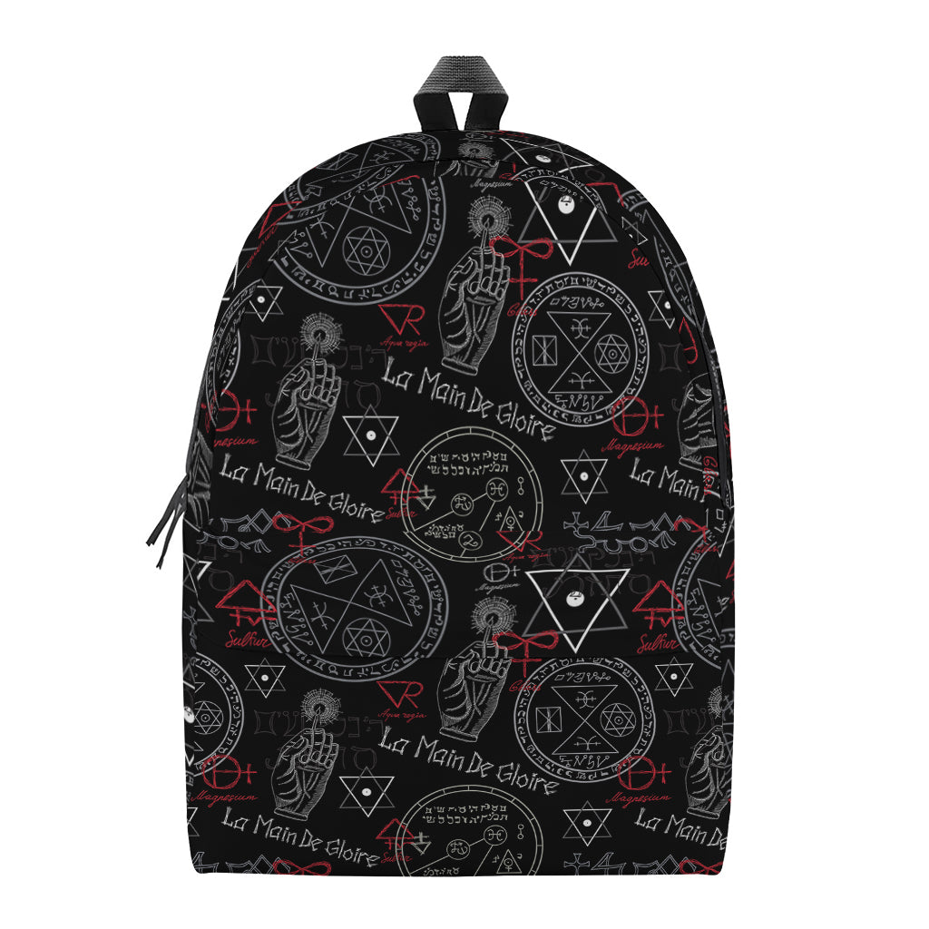 Hand Of Glory Black Magic Witch Print Backpack