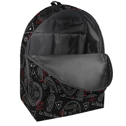 Hand Of Glory Black Magic Witch Print Backpack