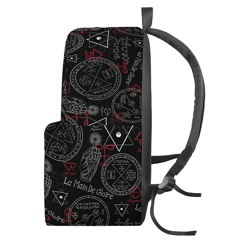 Hand Of Glory Black Magic Witch Print Backpack
