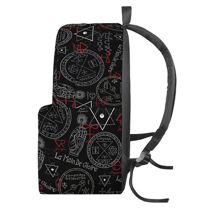 Hand Of Glory Black Magic Witch Print Backpack