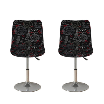 Hand Of Glory Black Magic Witch Print Bar Stool Covers