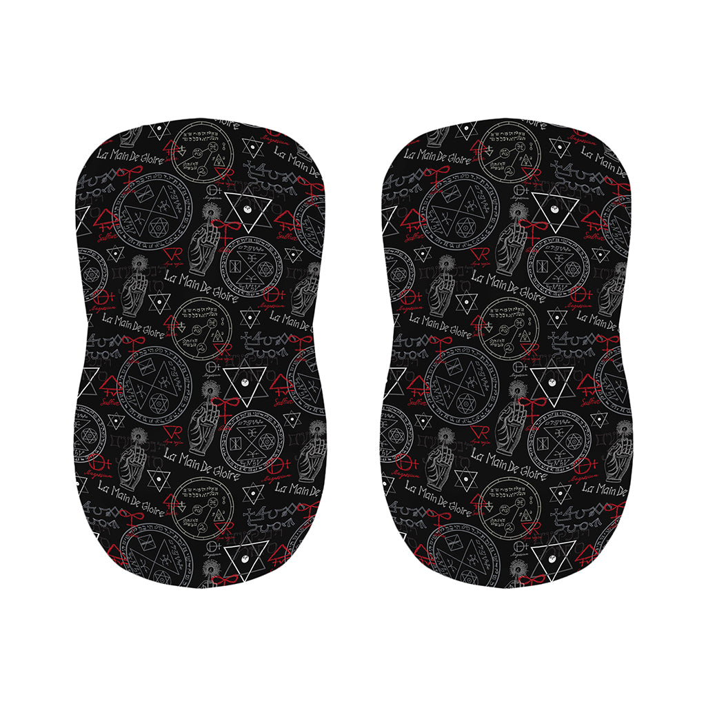 Hand Of Glory Black Magic Witch Print Bar Stool Covers