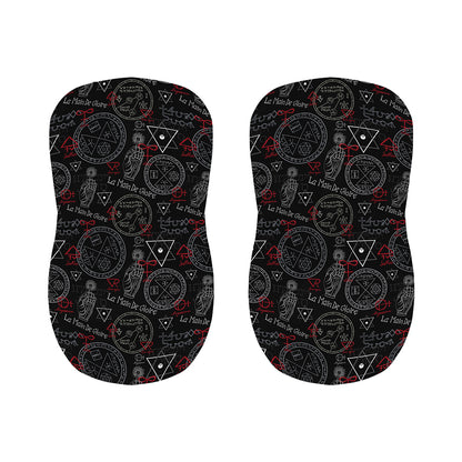 Hand Of Glory Black Magic Witch Print Bar Stool Covers