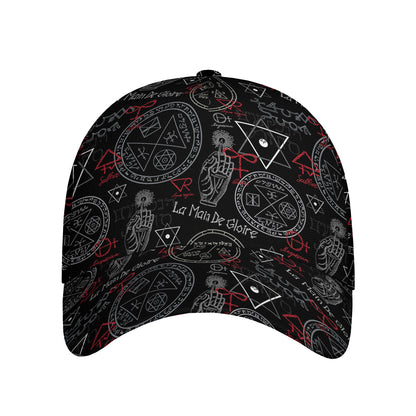 Hand Of Glory Black Magic Witch Print Baseball Cap