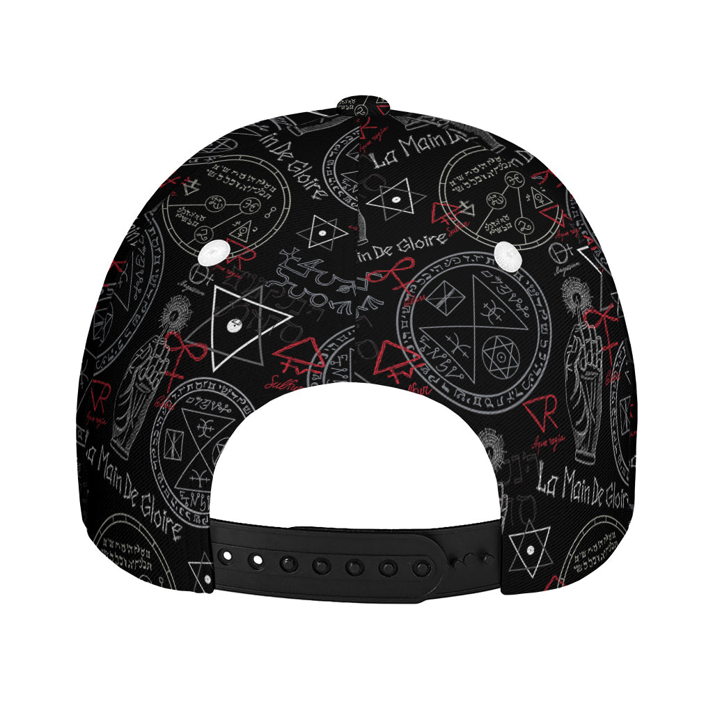 Hand Of Glory Black Magic Witch Print Baseball Cap