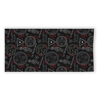 Hand Of Glory Black Magic Witch Print Beach Towel