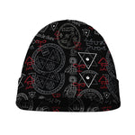 Hand Of Glory Black Magic Witch Print Beanie