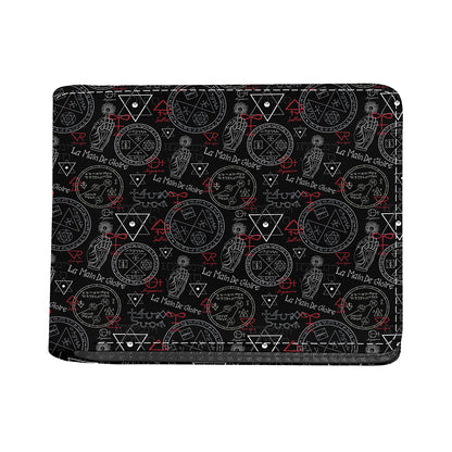 Hand Of Glory Black Magic Witch Print Bifold Wallet