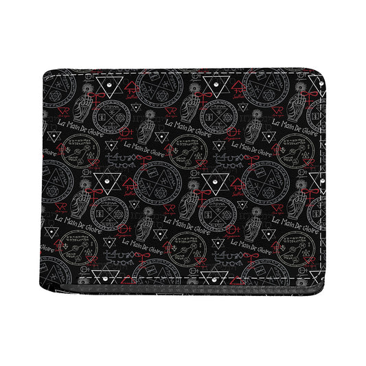 Hand Of Glory Black Magic Witch Print Bifold Wallet