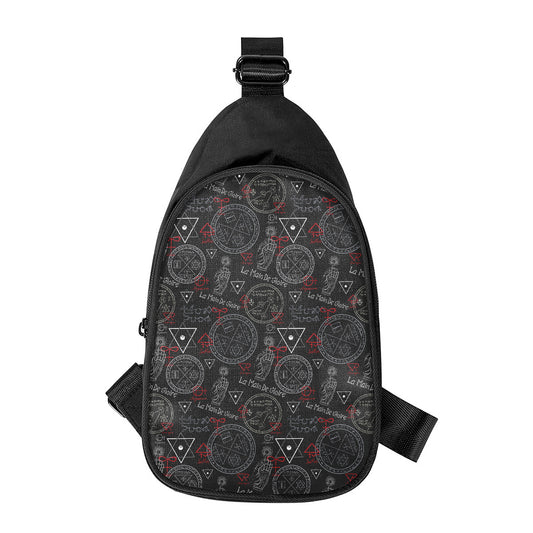 Hand Of Glory Black Magic Witch Print Chest Bag