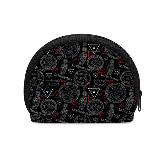 Hand Of Glory Black Magic Witch Print Coin Purse