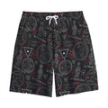 Hand Of Glory Black Magic Witch Print Cotton Shorts