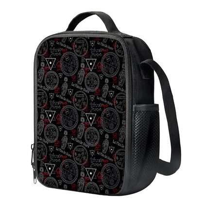 Hand Of Glory Black Magic Witch Print Crossbody Lunch Bag
