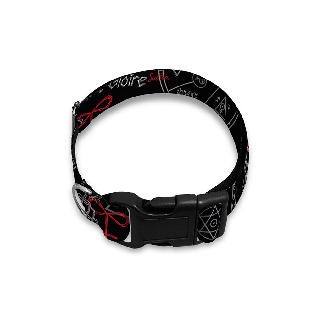 Hand Of Glory Black Magic Witch Print Dog Collar