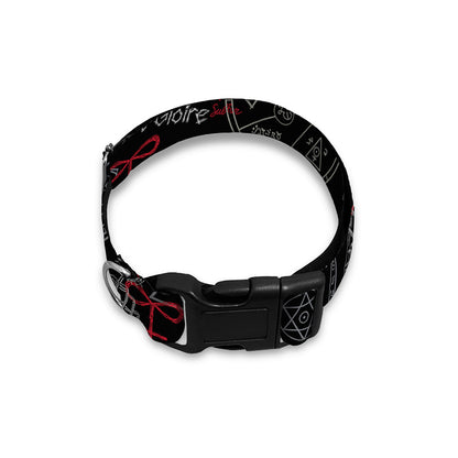 Hand Of Glory Black Magic Witch Print Dog Collar