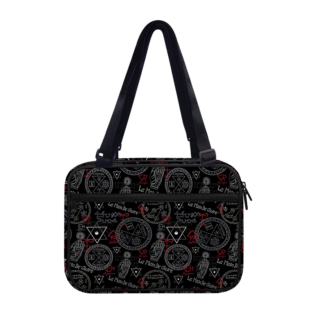 Hand Of Glory Black Magic Witch Print Double Strap Bible Bag