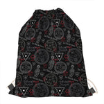 Hand Of Glory Black Magic Witch Print Drawstring Bag