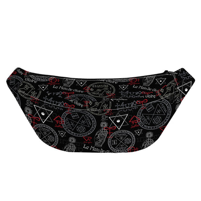 Hand Of Glory Black Magic Witch Print Fanny Pack