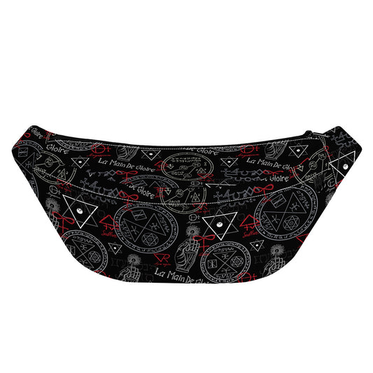 Hand Of Glory Black Magic Witch Print Fanny Pack