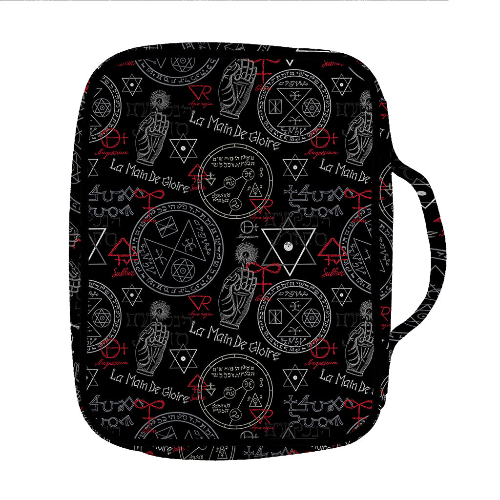 Hand Of Glory Black Magic Witch Print Front Pocket Bible Bag