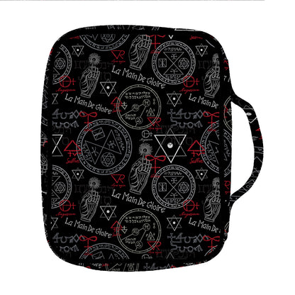 Hand Of Glory Black Magic Witch Print Front Pocket Bible Bag