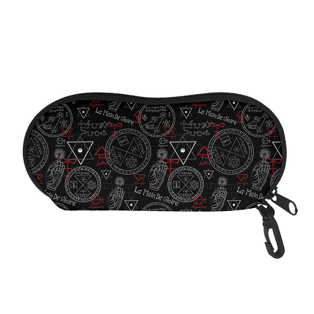 Hand Of Glory Black Magic Witch Print Glasses Case