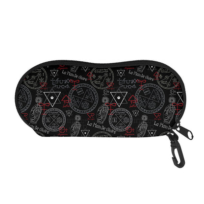 Hand Of Glory Black Magic Witch Print Glasses Case