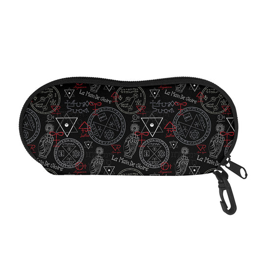Hand Of Glory Black Magic Witch Print Glasses Case