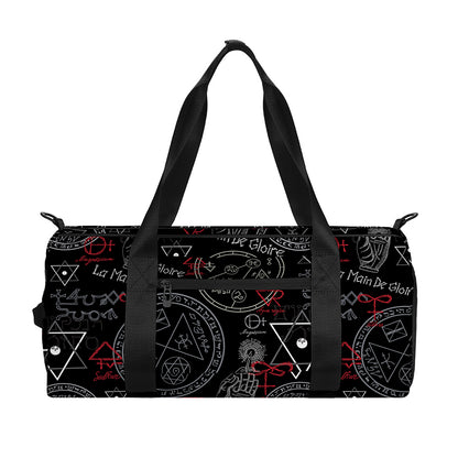 Hand Of Glory Black Magic Witch Print Gym Bag