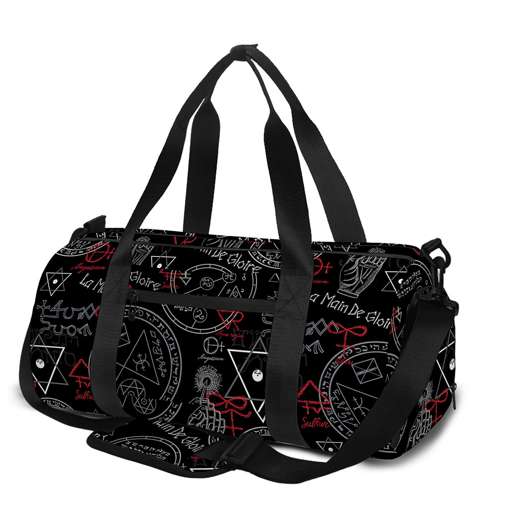 Hand Of Glory Black Magic Witch Print Gym Bag