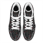 Hand Of Glory Black Magic Witch Print High Top Leather Sneakers
