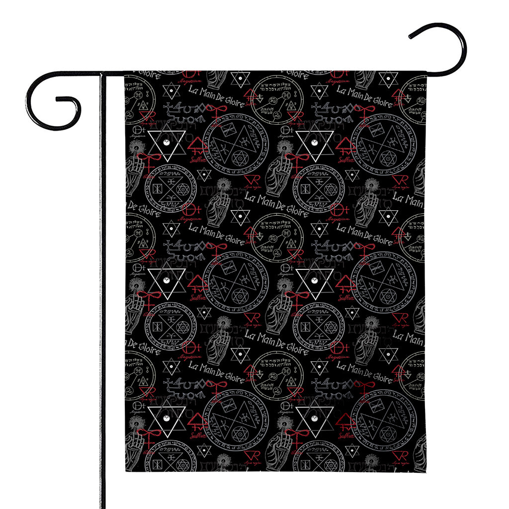 Hand Of Glory Black Magic Witch Print House Flag