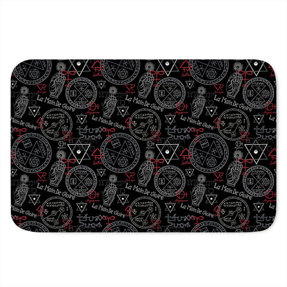 Hand Of Glory Black Magic Witch Print Indoor Door Mat