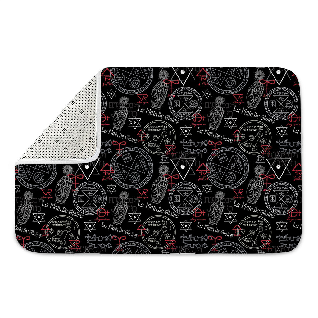 Hand Of Glory Black Magic Witch Print Indoor Door Mat
