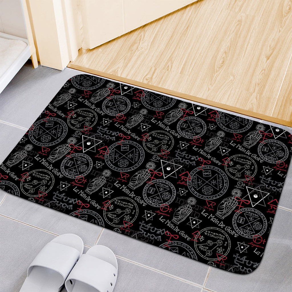 Hand Of Glory Black Magic Witch Print Indoor Door Mat