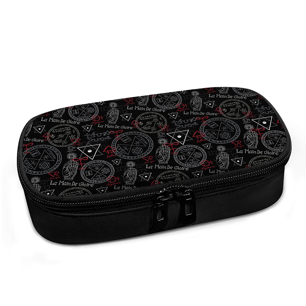 Hand Of Glory Black Magic Witch Print Insulin Cooler Travel Case