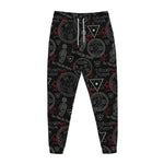 Hand Of Glory Black Magic Witch Print Jogger Pants