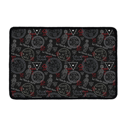Hand Of Glory Black Magic Witch Print Kitchen Mat